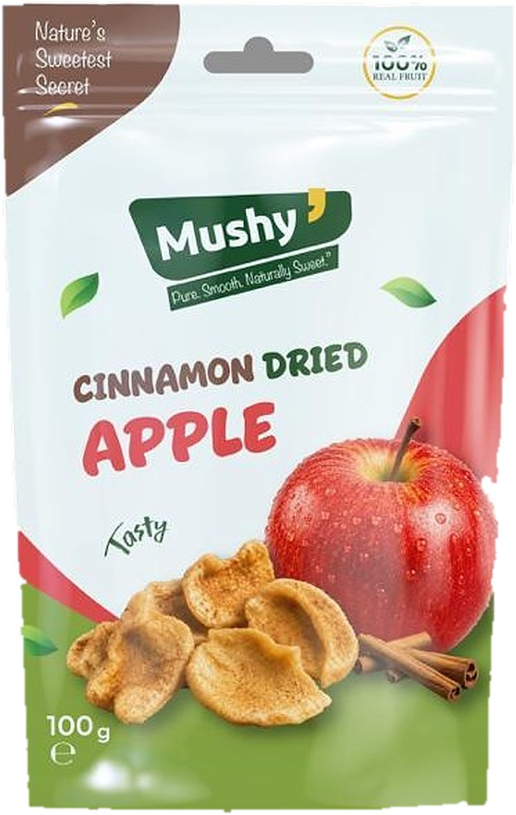 Manzana deshidratada con canela