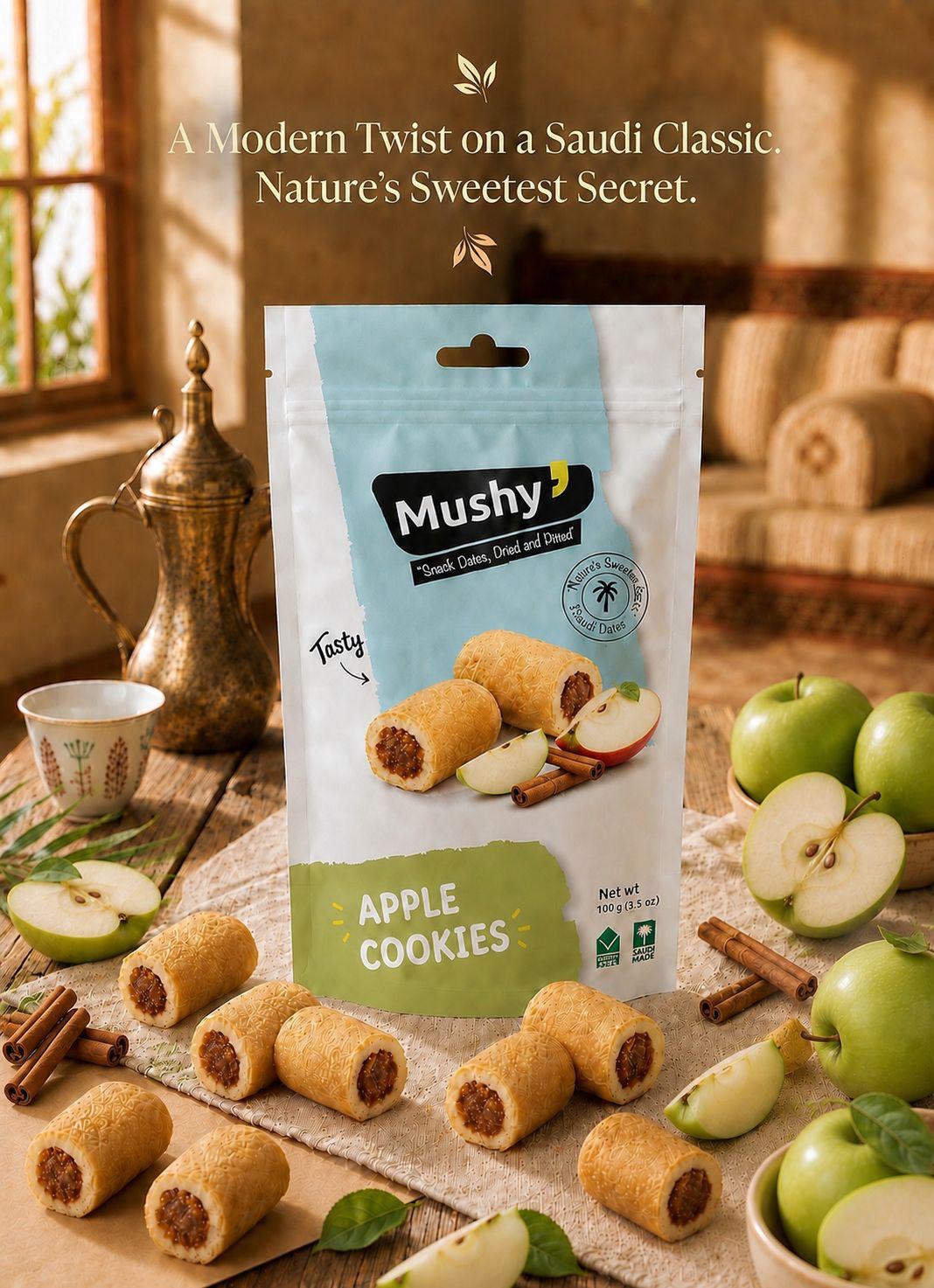 Galletas rellenas de manzana