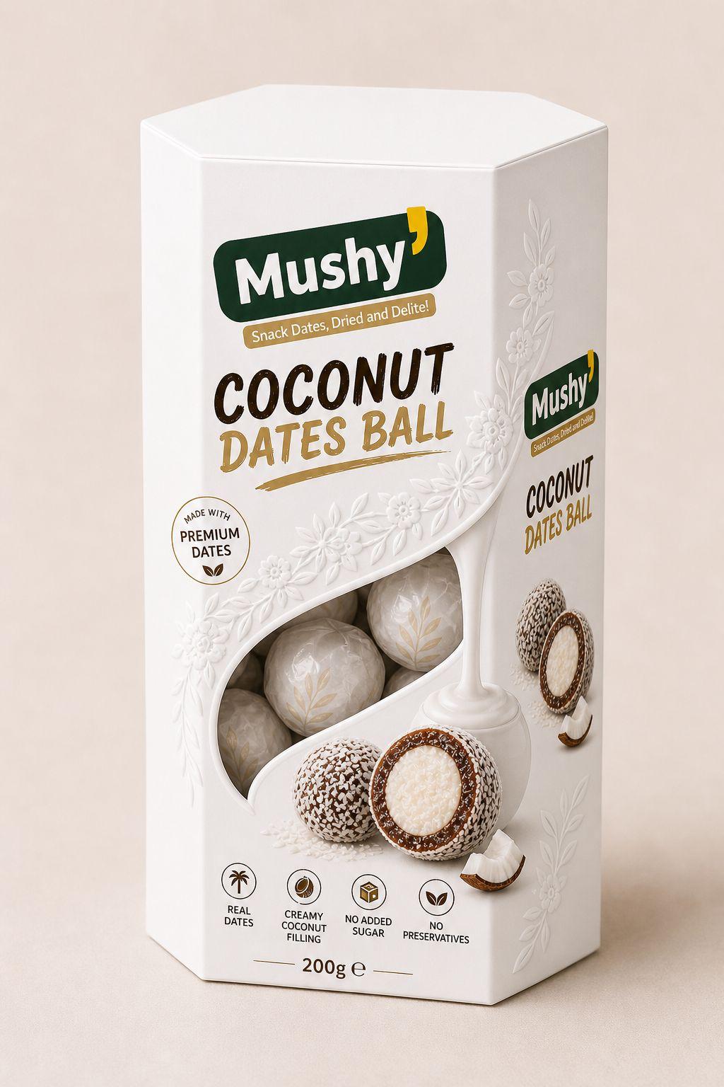 Bolas de dátiles con coco (caja 200 g)